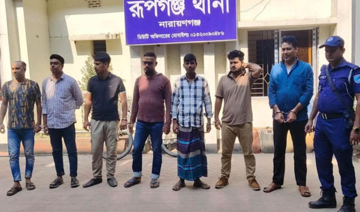 রূপগঞ্জে নিষিদ্ধ ছাত্রলীগের ৭ নেতাকর্মী আটক