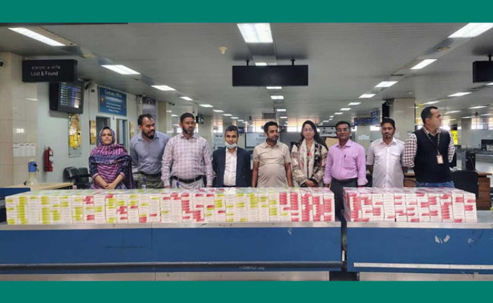 চট্টগ্রাম বিমানবন্দরে ৯০ লাখ টাকার সিগারেট জব্দ