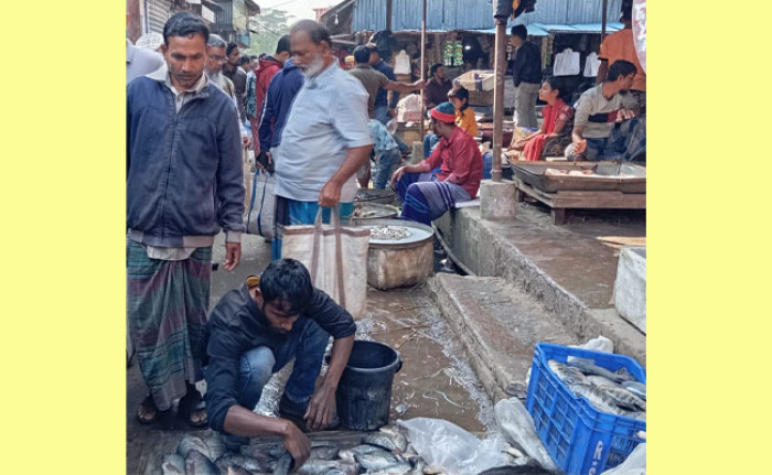 পিরোজপুরে অব্যবস্থাপনায় চলছে হাটবাজার, দুর্ভোগে ক্রেতা-বিক্রেতা