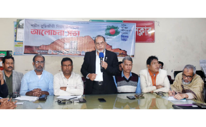 শহীদ বুদ্ধিজীবী দিবসে বগুড়া প্রেসক্লাব ও সাংবাদিক ইউনিয়নের আলোচনা সভা