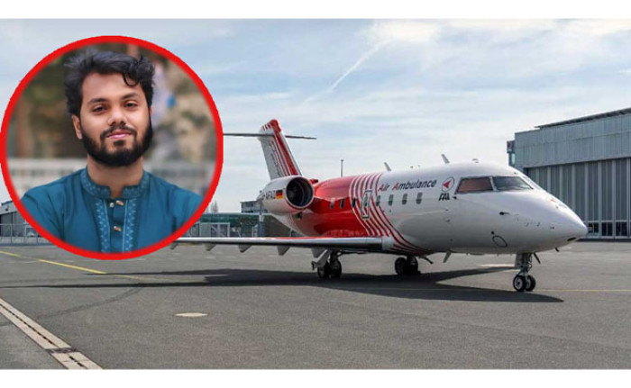 হাদিকে সিঙ্গাপুর নিতে ঢাকায় পৌঁছেছে এয়ার অ্যাম্বুলেন্স