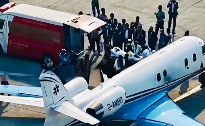 ওসমান হাদিকে বহনকারী এয়ার অ্যাম্বুলেন্স সিঙ্গাপুর পৌঁছেছে