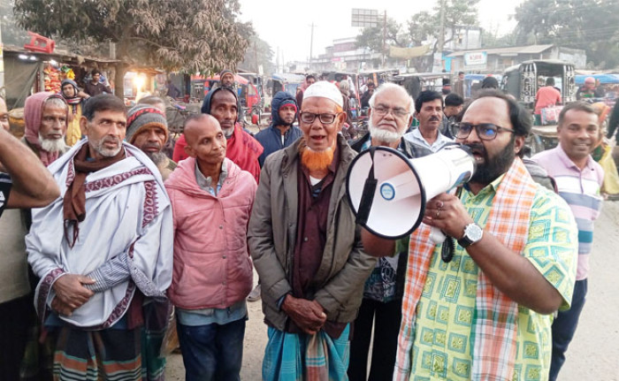 ঝিনাইদহের শৈলকুপায় এনসিপি প্রার্থীর পথসভা